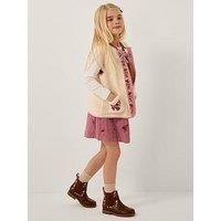 Monsoon Girls Butterfly Borg Gilet - Light Cream