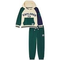 Monsoon Boys Hooded Sweat Set - Green