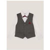Monsoon Boys 3 Piece Waistcoat Set - Grey
