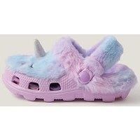 Monsoon Girls Marble Fluffy Unicorn Sling Back Shoes - Multi