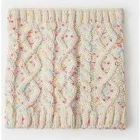 Accessorize Girls Sprinkles Cable Snood - Light Cream
