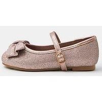 Accessorize Girls Glittery Party Shoes - Pink