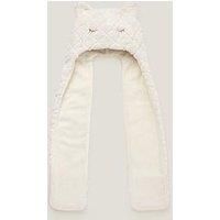 Monsoon Girls Pearly Cat 3 In 1 Hat, Scarf And Gloves - Light Cream