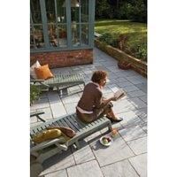 Marshalls Antique Alverno Riven Silver Limestone Paving Slab Mixed Size - 15.5 m2 pack