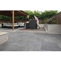 Marshalls Casarta Slate Textured Silver Grey Paving Slab 400 x 400 x 20 mm - 16m2 pack