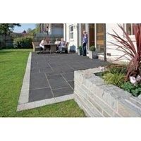 Marshalls Aluri Limestone Riven Charcoal Paving Slab 845 x 560 x 22 mm  16.562m2 pack