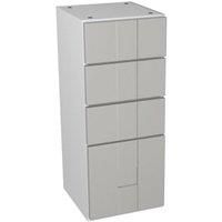 Wickes Vermont Grey 4 Drawer Storage Unit - 300 x 735mm