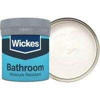 Wickes Pure Cotton - No.110 Bathroom Soft Sheen Emulsion Paint Tester Pot - 50ml