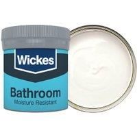 Wickes Frosted White - No.135 Bathroom Soft Sheen Emulsion Paint Tester Pot -50ml