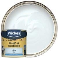 Wickes Cloud - No.150 Tough & Washable Matt Emulsion Paint - 2.5L
