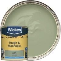 Wickes Olive Green - No. 830 Tough & Washable Matt Emulsion Paint - 5L