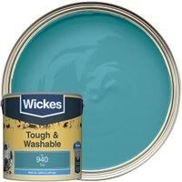 Wickes Teal - No.940 Tough & Washable Matt Emulsion Paint - 2.5L