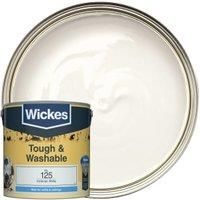 Wickes Victorian White - No.125 Tough & Washable Matt Emulsion Paint - 2.5L