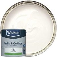 Wickes Frosted White - No.135 Vinyl Silk Emulsion Paint - 2.5L