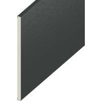 Wickes PVCu Soffit Reveal Liner - 175 x 9mm x 3m Anthracite Grey (Pack of 1)