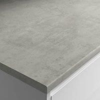 Wickes Laminate Worktop Upstand Cloud Cement 70mm X 12mm X 3000mm