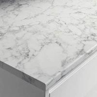 Wickes Laminate Marble Effect Worktop  Marmo Grigio 600mm x 28mm x 3m