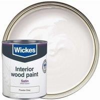 Wickes Quick Dry Satinwood Powder Grey 750ml