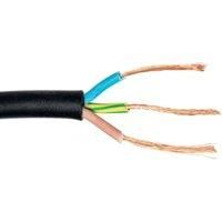 3 Core Rubber Flexible Cable 1.5mm 3183TRS Black 25m