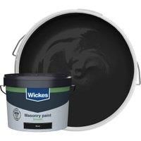 Wickes Masonry Smooth Black 10L