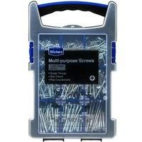 Wickes Single Thread Grab Pack Zinc Plated Screw - Pack Of 1000