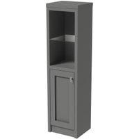 Wickes Hayman Dove Grey Traditional Freestanding Mid Height Tower Unit - 1500 x 400mm