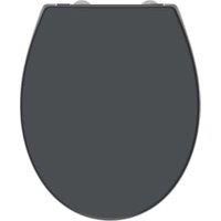 Wickes Soft Close Plastic Toilet Seat - Grey