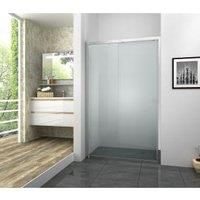 Vision 6mm Chrome Framed Sliding Shower Door Only - 1850 x 1200mm