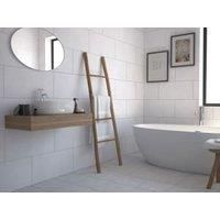 Wickes York Grey Ceramic Wall & Floor Tile 300 x 300mm