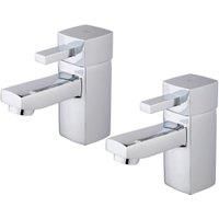 Wickes Yaran Chrome Lever Bath Taps