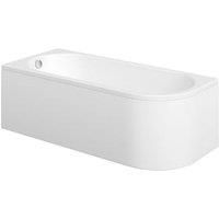 Wickes Ellipse Left Hand Acrylic Shower Bath - 1700 x 750mm