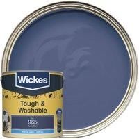 Wickes Navy Blue - No. 965 Tough & Washable Matt Emulsion Paint - 2.5L