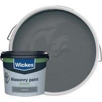 Wickes Masonry Smooth Paint - Anthracite Grey - 5L