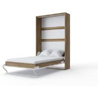Ebern Designs Batavian Bed Oak Country/White Gloss Small Double (4')