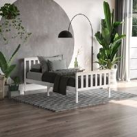 Fernleaf Vida Designs Milan Bed Frame White/Pine Single (3')