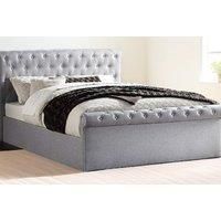 Grey Winfield Ottoman Bed With Optional Mattress In 5 Sizes