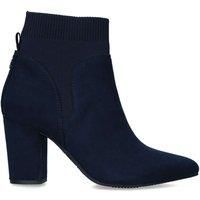 Miss Kurt Geiger Tobi2 womens navy blue suedette ankle boots uk 8 eu41 NEW