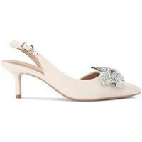 'Regal Bow Sling 2' Leather Heels