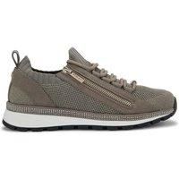 Carvela Women's 'Pace Zip Knit' Fabric Trainers in Bronze | Size: 6