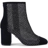 'Hotsox Ankle Block' Suede Fabric Boots