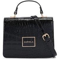 'Jessica Top Handle' Croc Print Bag