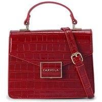 'Jessica Top Handle' Croc Print Bag