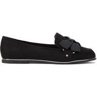 'Mable Bow' Suedette Flats