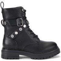 Carvela Women's 'Headline Combat Coin' Boots in Black | Size: 3