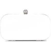 Carvela Women's 'Cecilia Hard Clutch' Satin Bag in White