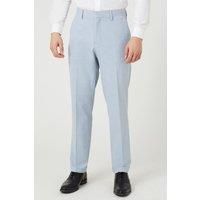 BURTON Tailored Fit Pale Blue End On End Suit Trousers