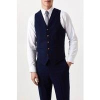 Slim Fit Navy Pinstripe Suit Waistcoat