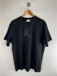 New Authentic Oversized Burberry Tristan Organic Cotton Jersey T-Shirt Size S