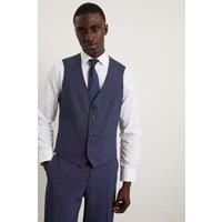 Tailored Fit Navy End On End Waistcoat