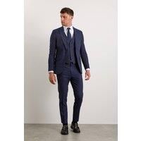 Burton Mens Suit Navy 2 Piece Or 3 Business Formal Wedding